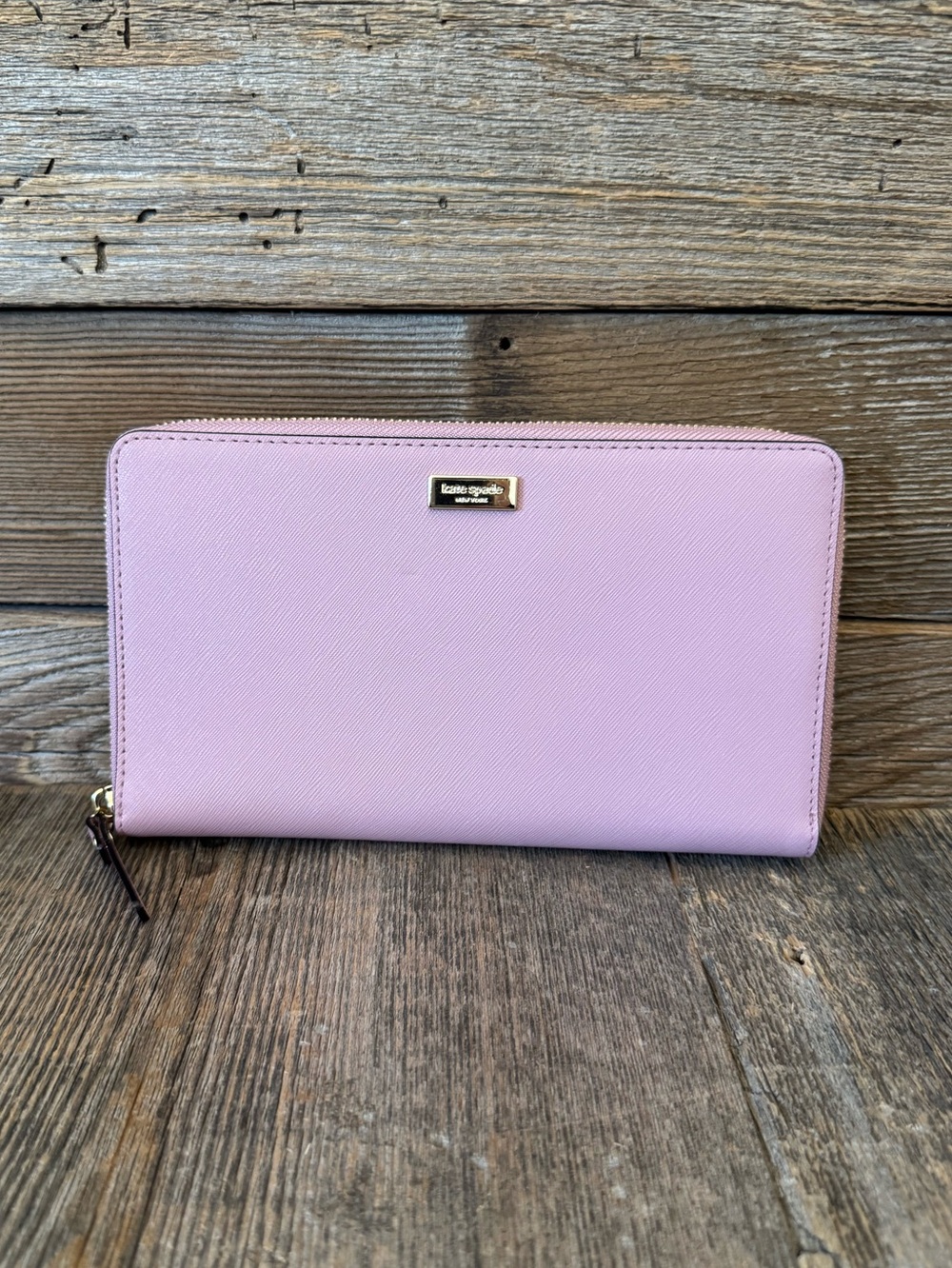 NWOT Kate Spade Pink NY Laurel Way Neda Zip Around Wallet